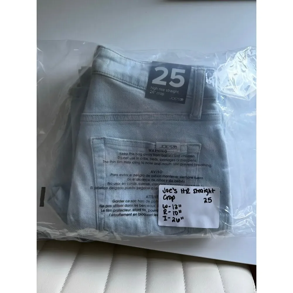 $188 New Joe’s Baylene High Rise Straight Crop - 25